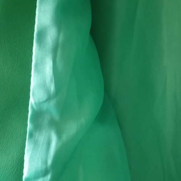 Faux Leather Cropped Moto Jacket Green Size L NWOT - Picture 12 of 16